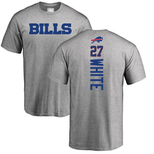 Men NFL Buffalo Bills #27 Tre Davious White Ash Backer T Shirt